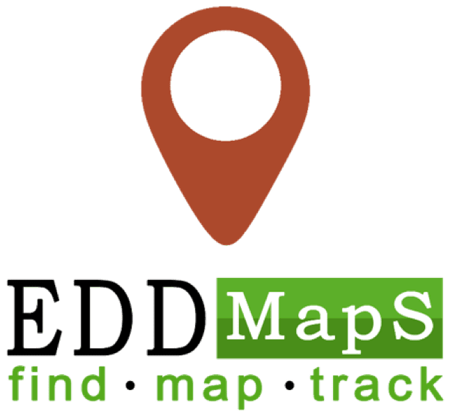 A red map marker with the words edd maps written underneath.