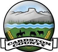 A picture of the logo for cardston county.