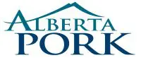 A logo of the alberton court in blue and white.