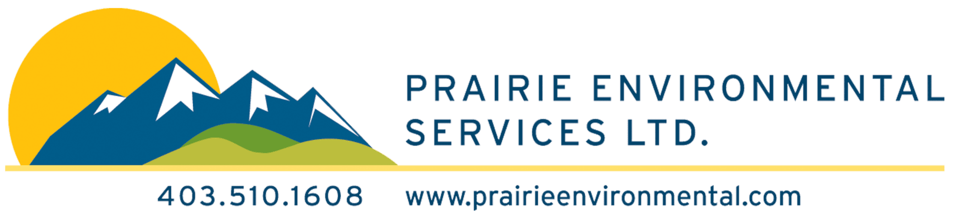 Prairie Environmental Logo - Blue transparent